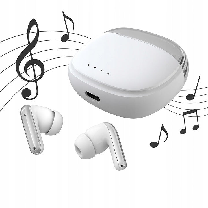 WIRELESS BLUETOOTH AIR BASS EARBUDS WITH CASE FOR WORK Brand Extremestyle