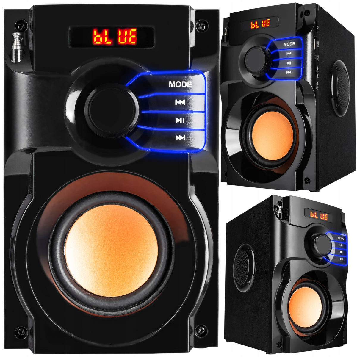 WIRELESS BLUETOOTH SPEAKER PORTABLE 600W MOBILE WITH FM USB SD RADIO