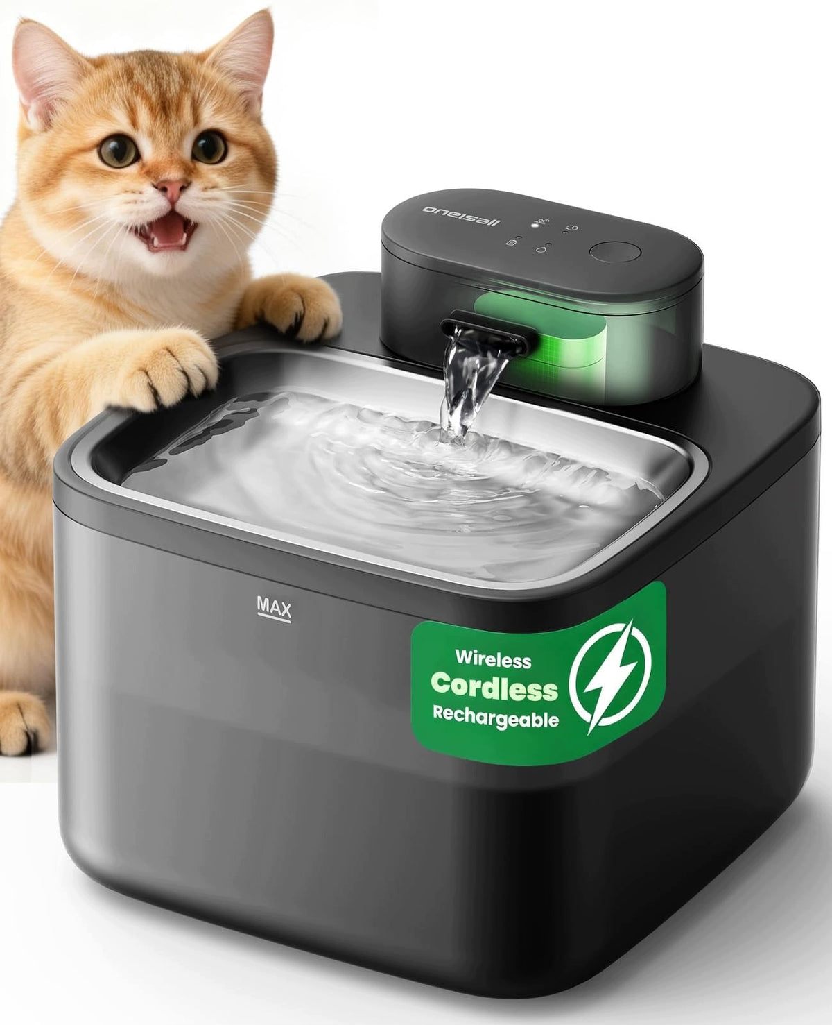 WIRELESS CAT FOUNTAIN 2 L QUIET 20 DB 3 MODES