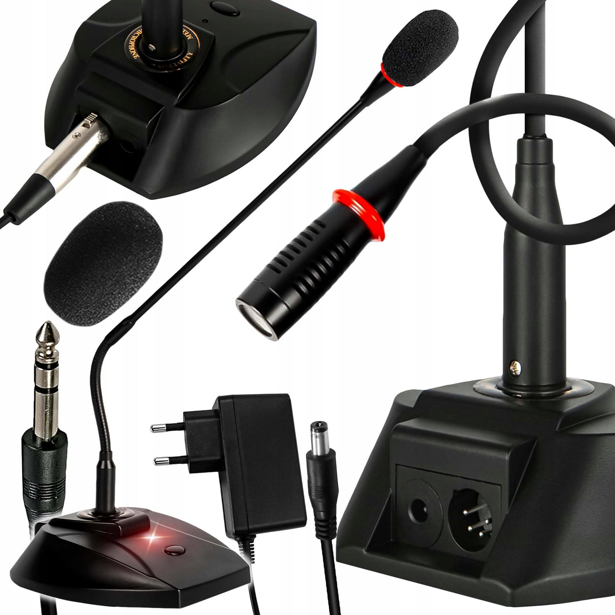 WIRELESS CONFERENCE MICROPHONE STUDIO DESKTOP XLR + JACK CABLE