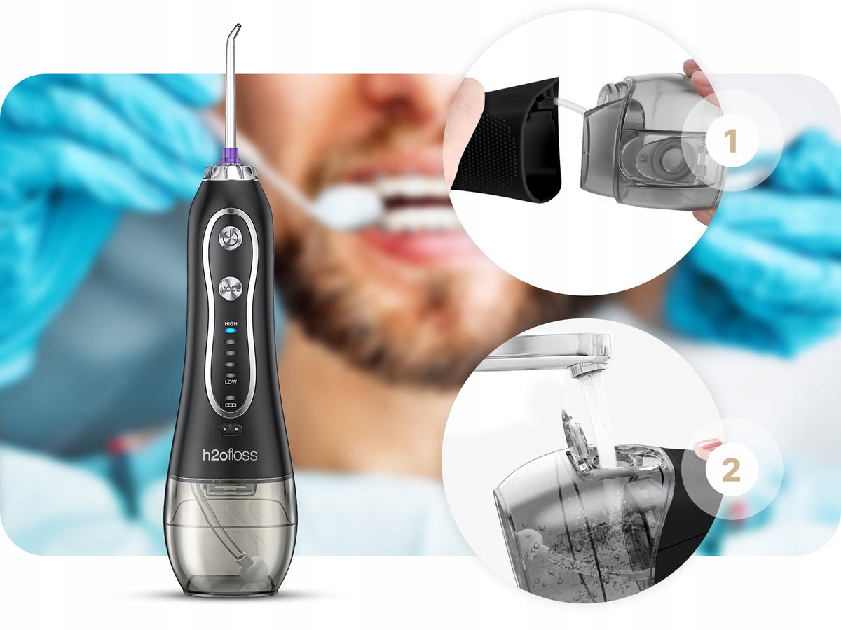 WIRELESS DENTAL IRRIGATOR 5 MODES SET OF 5 TIPS Brand Bedee