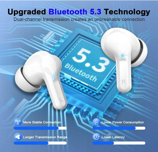 WIRELESS EARBUDS ORDTOP I13 WHITE BT 5.3 Manufacturer code 6917527254547