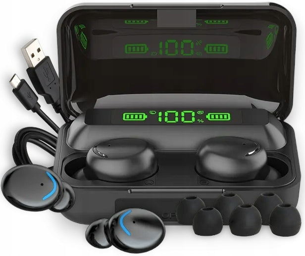 WIRELESS EARBUDS TWS BLUETOOTH 5.1 POWERBANK LED DISPLAY Packaging status original