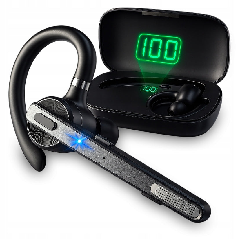 WIRELESS EARPHONE BLUETOOTH 5.2 HEADSET FOR DRIVER TEL