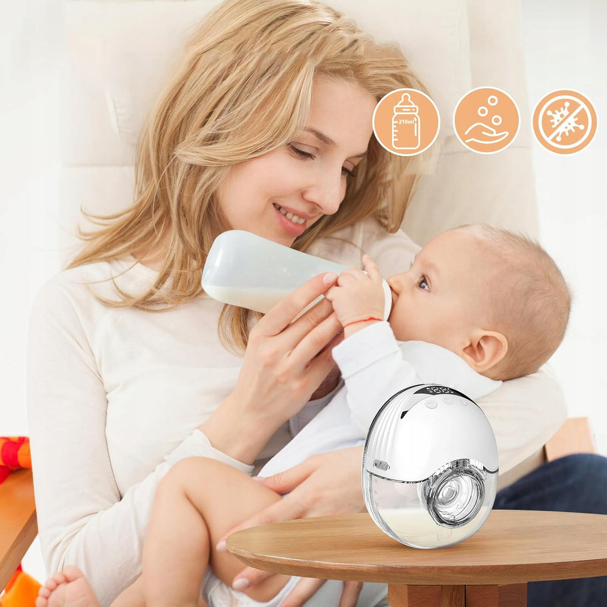 WIRELESS ELECTRIC SHELL BREAST PUMP 4 MODES 12 LEVEL Medical device no