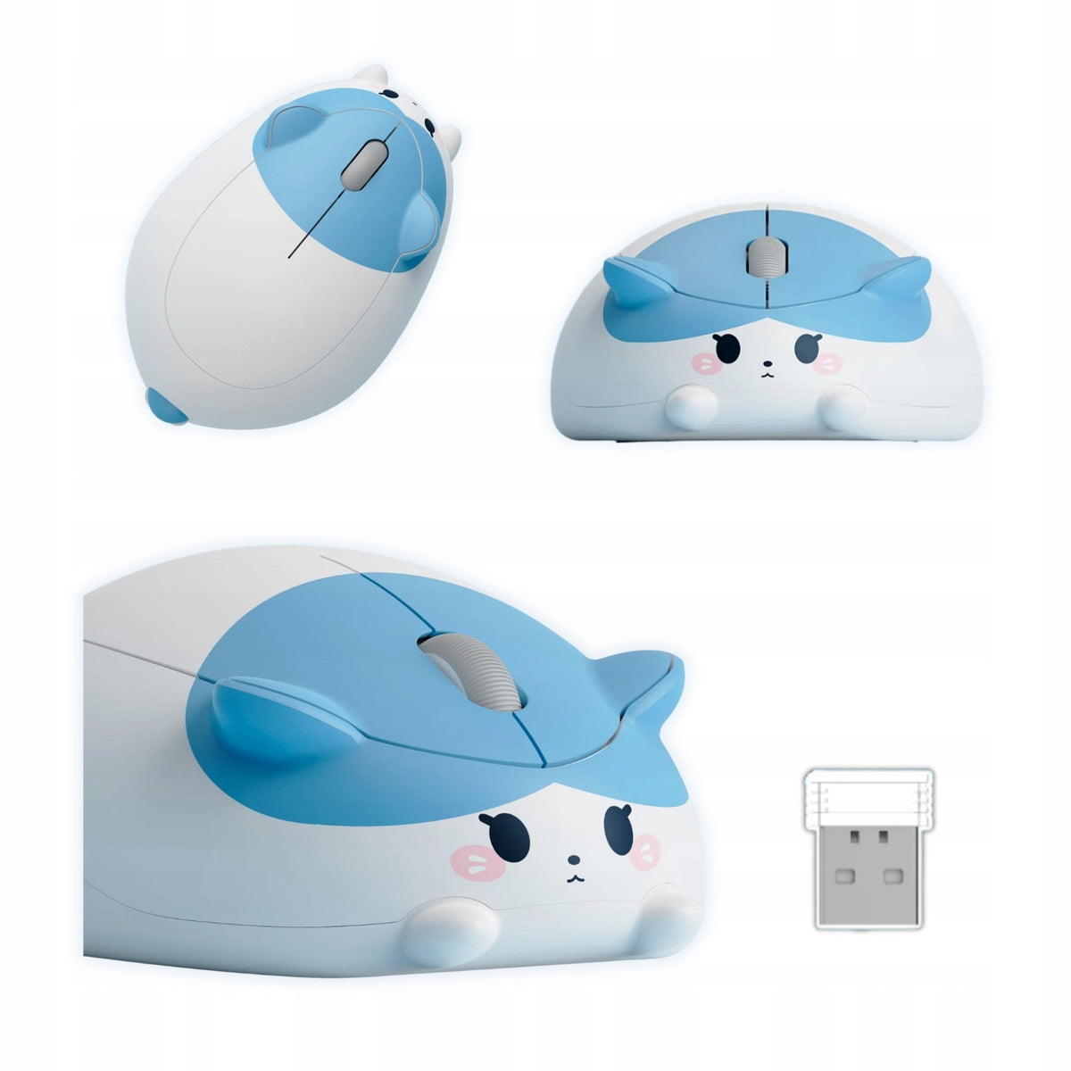 WIRELESS GAMING MOUSE KITTY 2.4GHZ AKKO WHITE BLUE CAT MOUSE