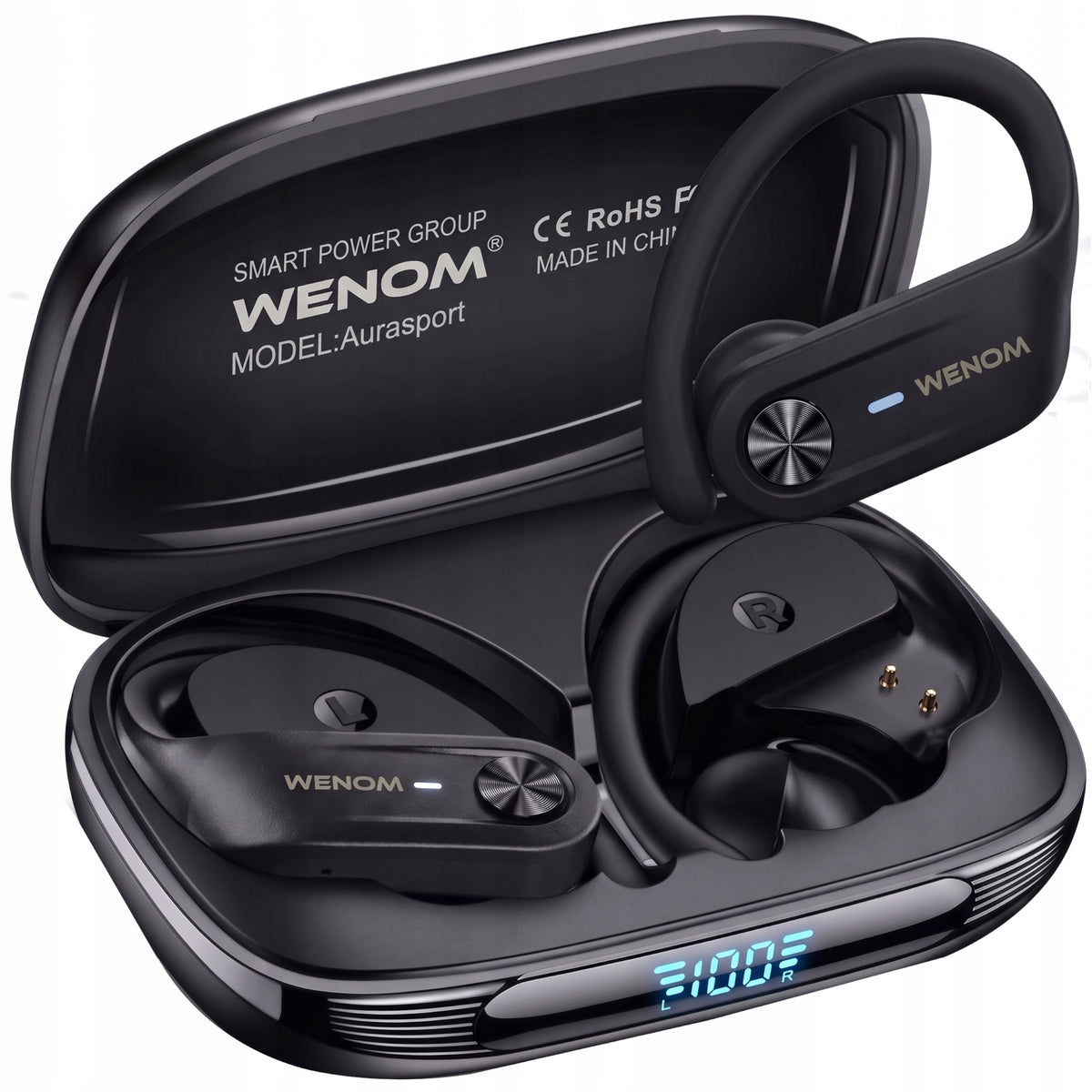 WIRELESS HEADPHONES Sports 5.4 PRO In-Ear Running AURA SPORT ANC Packaging status original