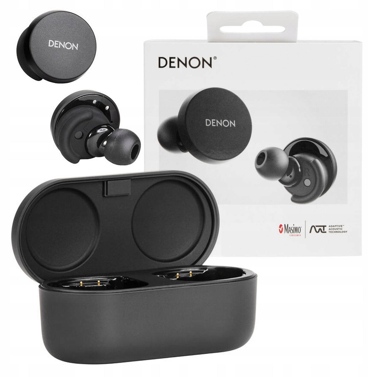 WIRELESS IN-EAR HEADPHONES WITH MICROPHONE WITH ANC DENON PERL +ACCESSORIES