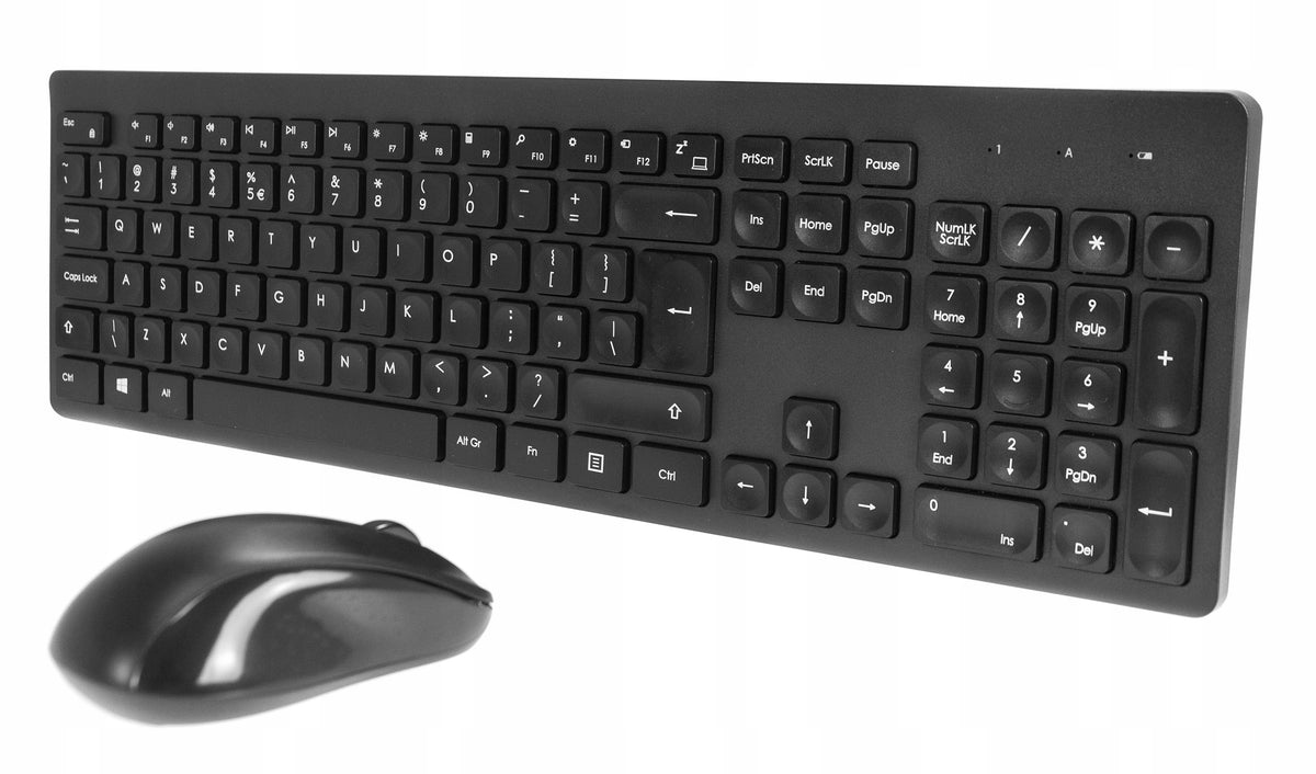 WIRELESS KEYBOARD AND MOUSE SET BLACK USB MEDION QWERTY PL 298