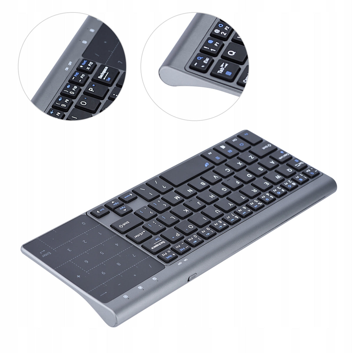 WIRELESS KEYBOARD QUIET SMART TV TOUCHPAD WIRELESS SLIM TO PC