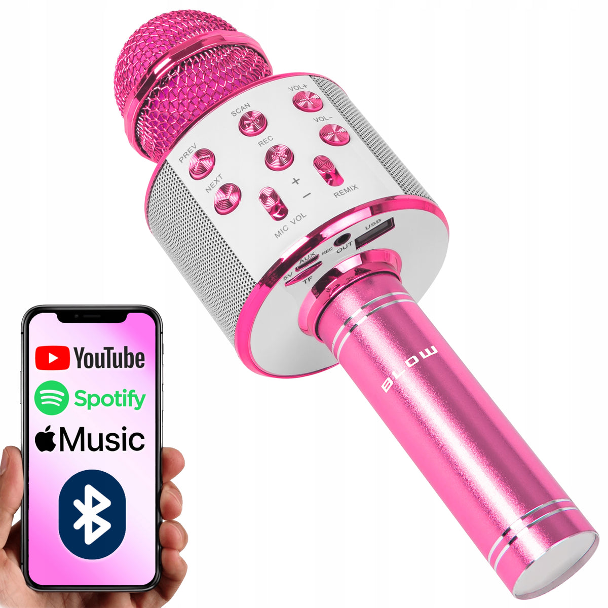 WIRELESS MICROPHONE BLUETOOTH KARAOKE SPEAKER FOR KIDS FOR GIFT HQ