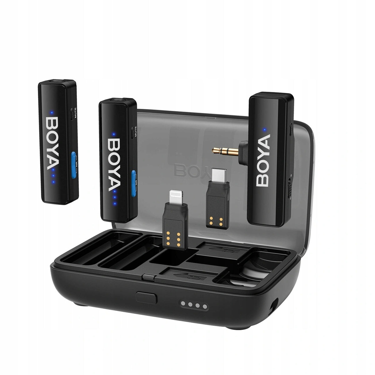 WIRELESS MICROPHONES BOYA BOYALINK V2 USB C 2 4GHZ BLACK