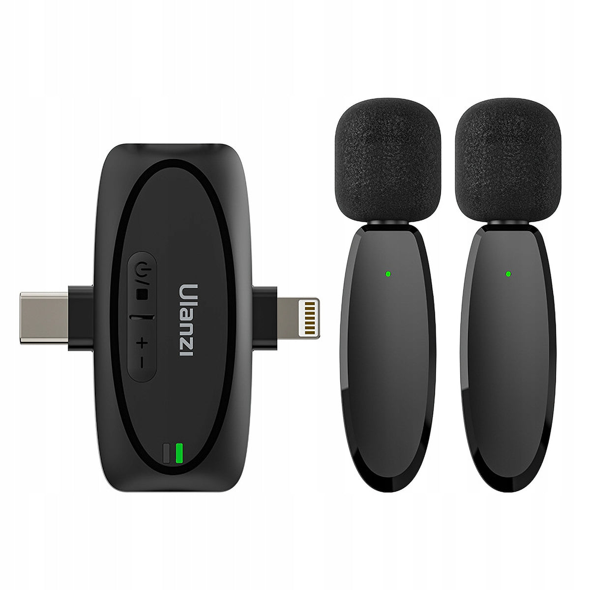 WIRELESS MICROPHONES FOR PHONE CAMERA USB-C LIGHTNING ULANZI V6 2X