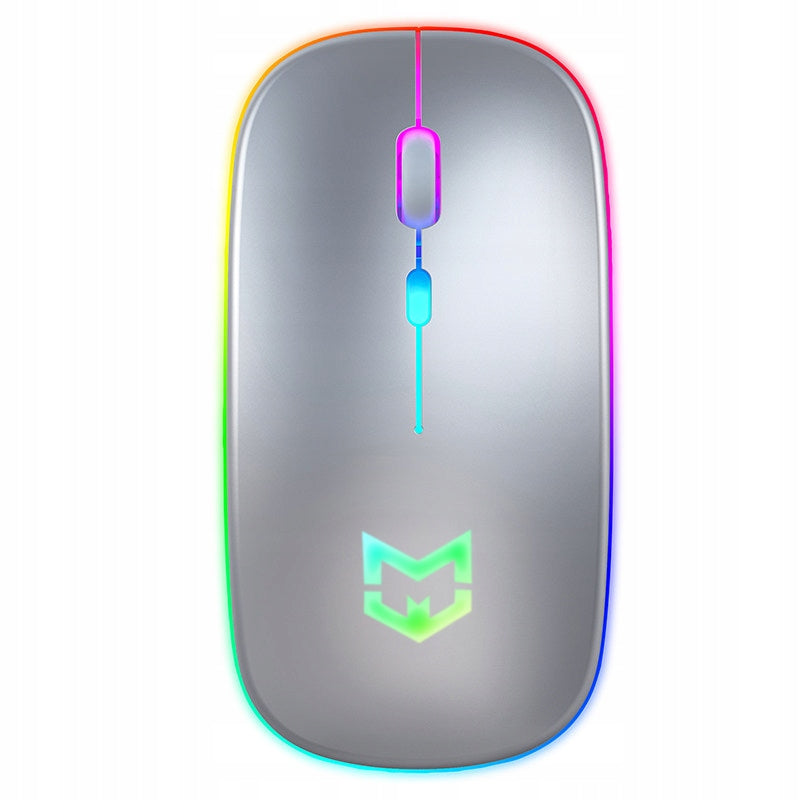 WIRELESS MOUSE SLIM LED USB CHARGING RGB