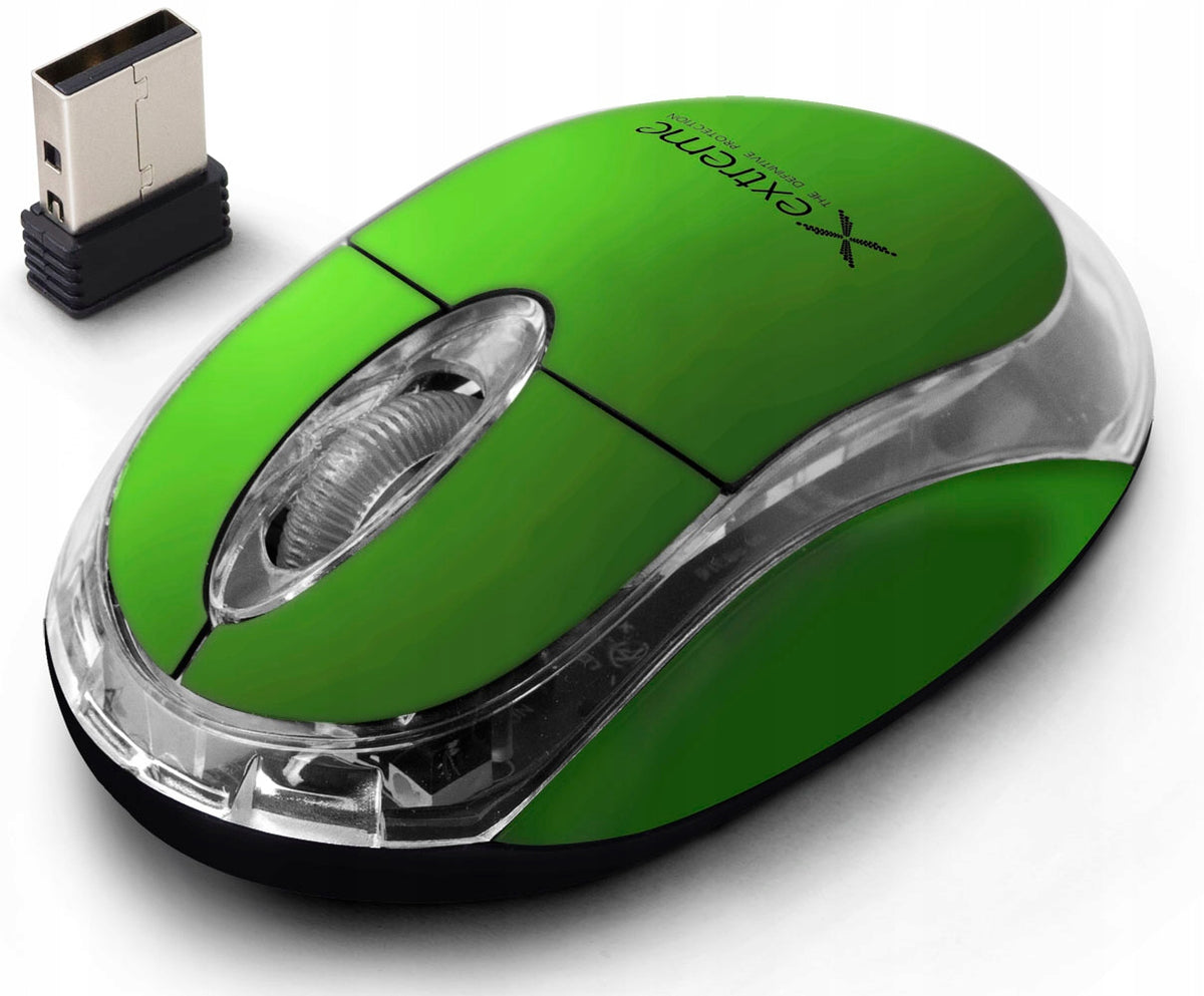WIRELESS MOUSE USB 2,4GHz OPTICAL Harrier EXTREME XM105G SMALL GREEN
