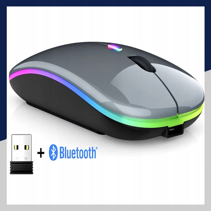 WIRELESS MOUSE micro USB OPTICAL RGB BLUETOOTH COMPUTER Packaging status original