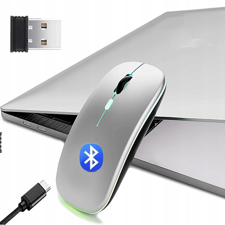 WIRELESS MOUSE micro USB OPTICAL RGB BLUETOOTH COMPUTER