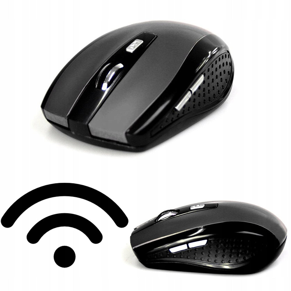 WIRELESS OFFICE MOUSE RIGHT AND LEFT-HANDED ACCURATE TITANIUM