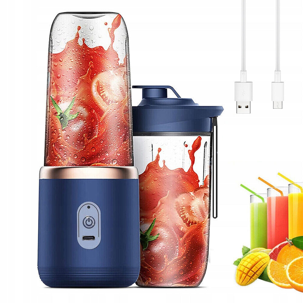 WIRELESS PORTABLE HIKING BLENDER 400ml 2x WATER BOTTLES