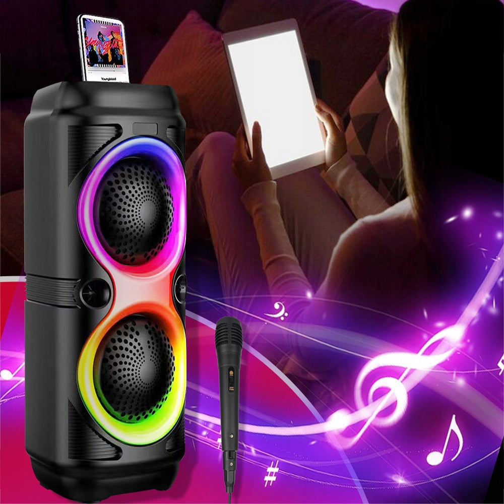 WIRELESS SPEAKER BT5.0 RADIO RGB STEREO HIFI FUNCTION TWS WITH MICROPHONES Model other
