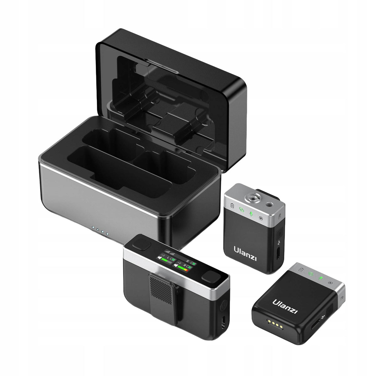WIRELESS TIE MICROPHONE FOR ANDROID CAMERA ULANZI AM18 2x