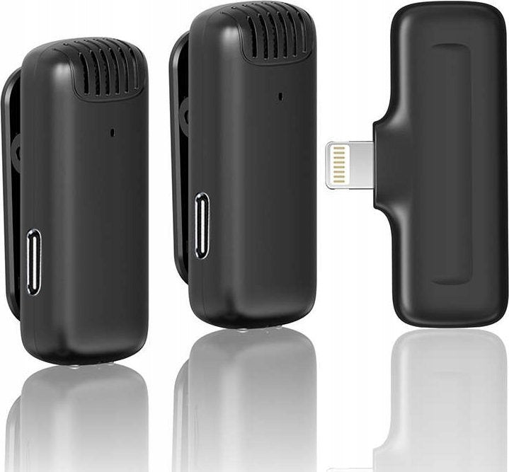WIRELESS TIE MICROPHONE FOR PHONE LIGHTNING RECEIVER ULANZI J12 Packaging status original