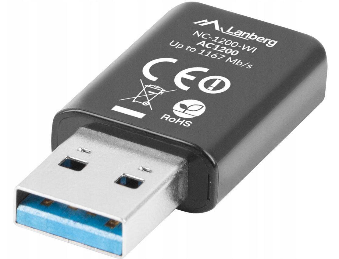 WIRELESS WIFI LANBERG USB 3.0 AC1200 DUAL BAND 2xANTEN
