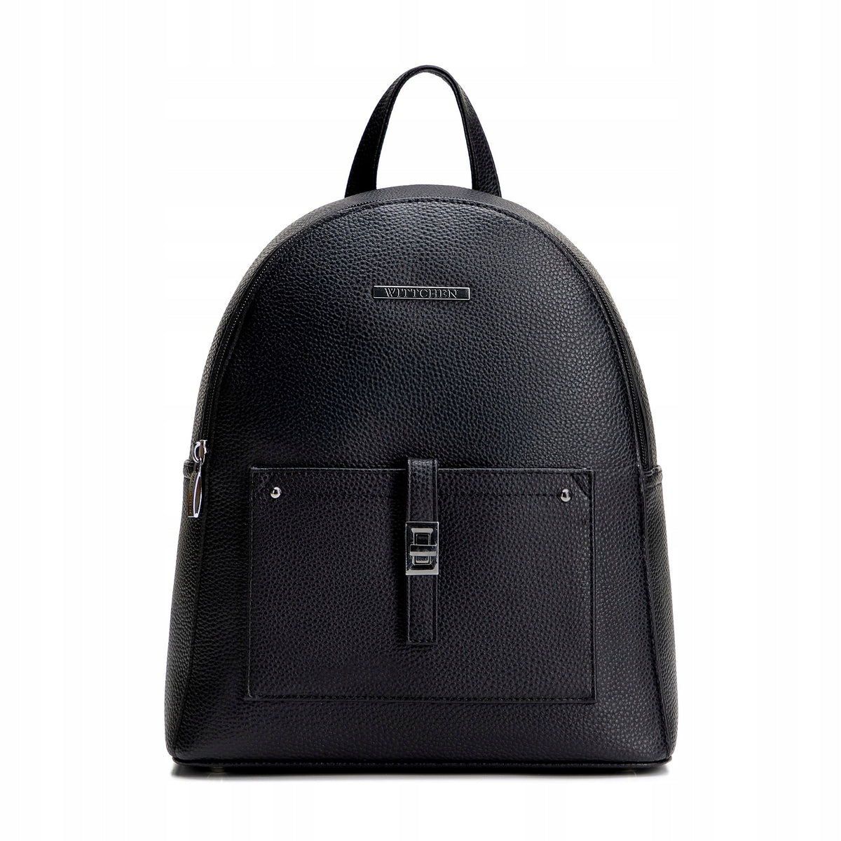 WITTCHEN imitation leather backpack with front pocket black - graphite