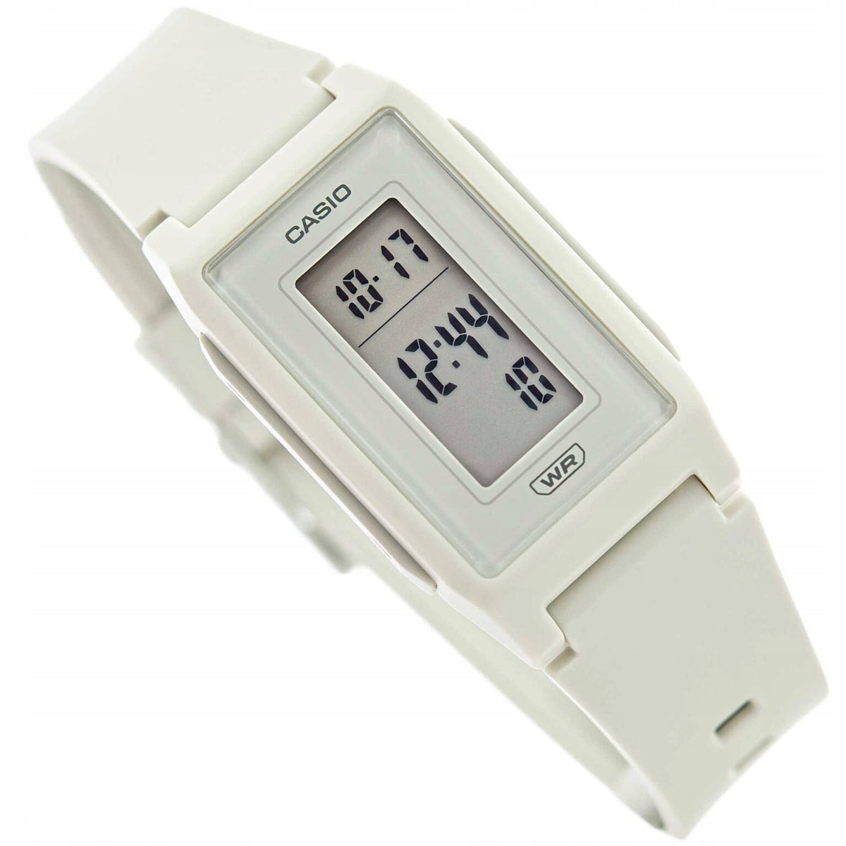 WOMEN'S WATCH CASIO LF-10WH-8EF POP GREY ON STRAP DATE STOPWATCH