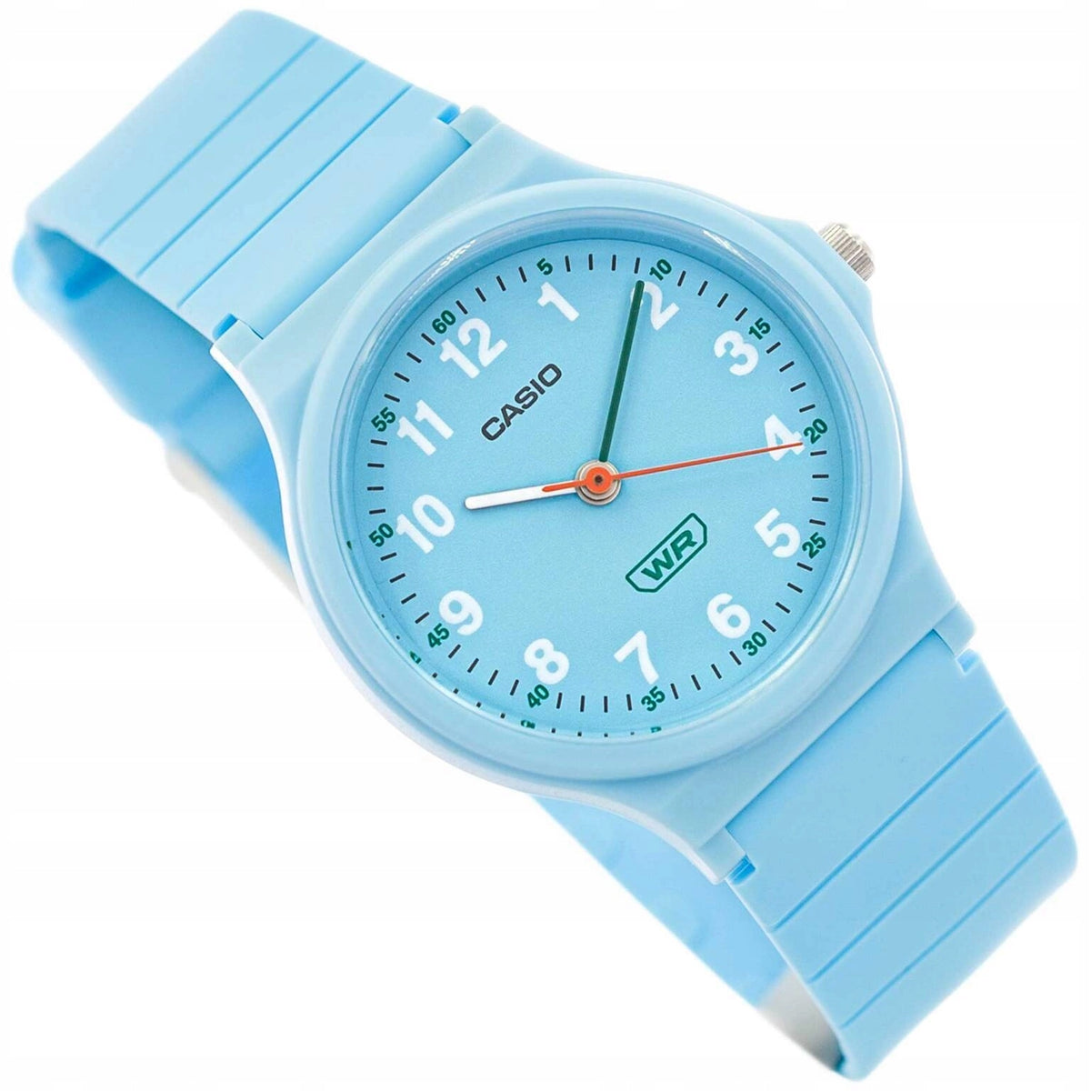 WOMEN'S WATCH CASIO LQ-24B-2BEF BLUE ON STRAP LIGHT ANALOG