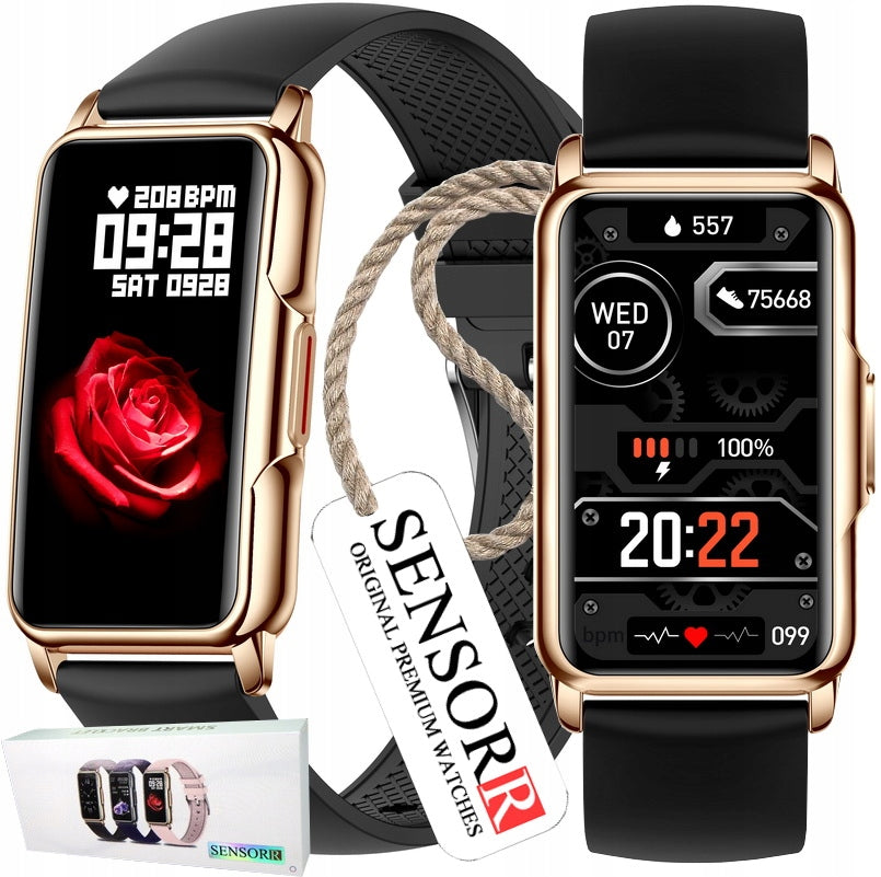 WOMEN'S WATCH SMARTWATCH FOR WOMEN HEART RATE MONITOR SMS POLISH MENU Packaging status original