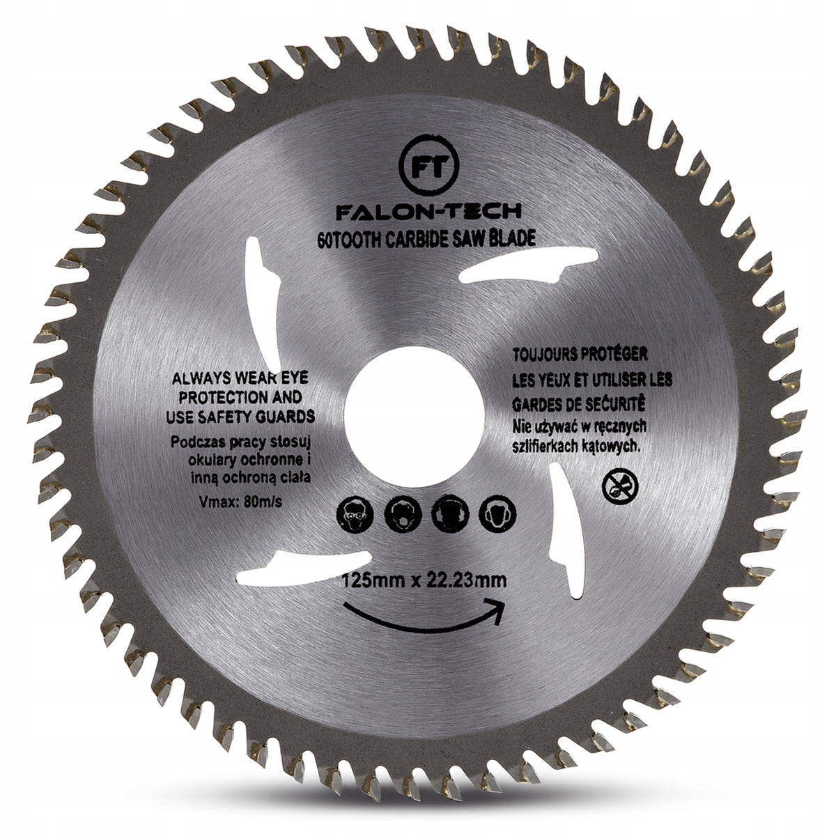 WOOD AND PLATE CUTTING DISC TREES 125mm 60T SAW BLADE