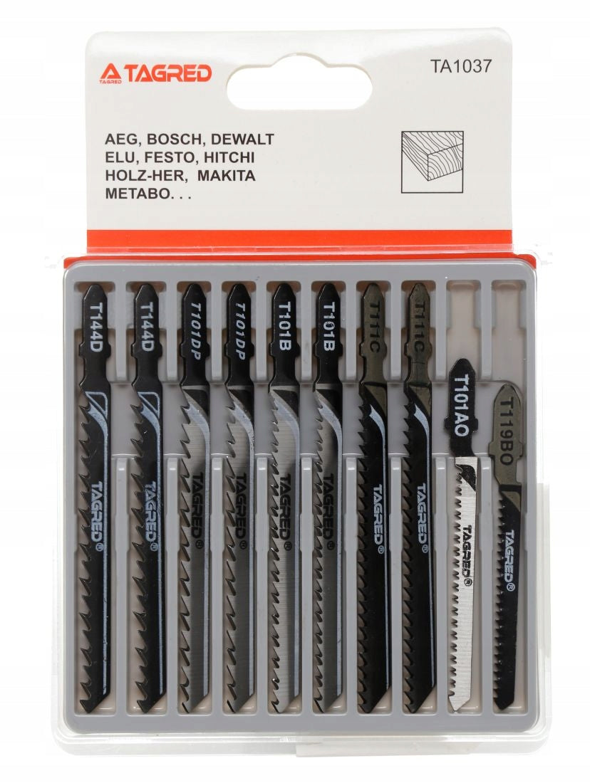 WOOD JIGSAW BLADES 10 PIECES Brand Tagred