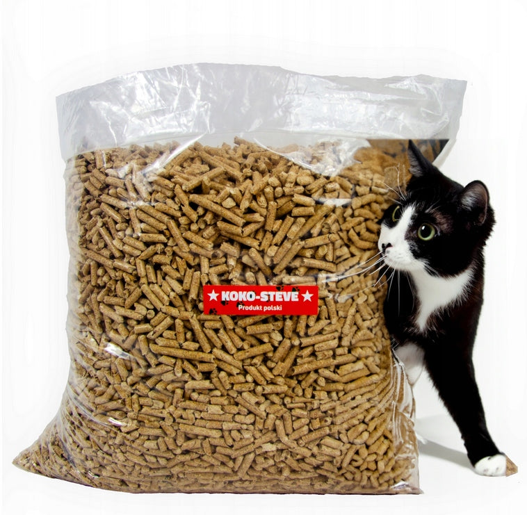 WOODEN CAT LITTER FOR LITTER BOX FOR RODENT pellet bio EKO 2x5kg Packaging status original