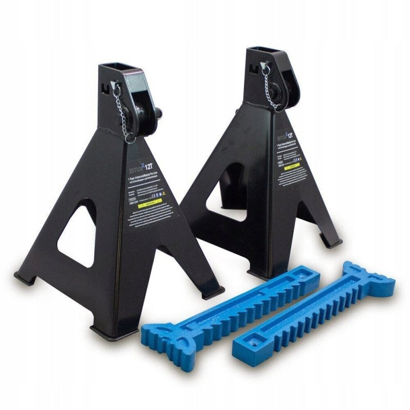 WORKSHOP BUNNIES 1X SET OF 2 PIECES SUPPORT STAND LIFTING CAPACITY 12 TONS Brand 1X