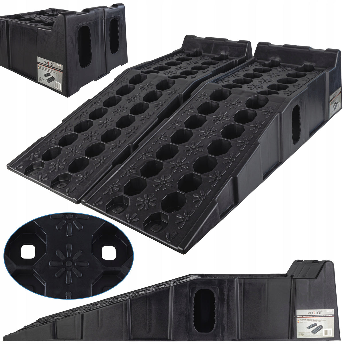 WORKSHOP CAR RAIDS 8 TONS 2PCS RAMPS WIDE PLATFORMS SET Manufacturer code V09623