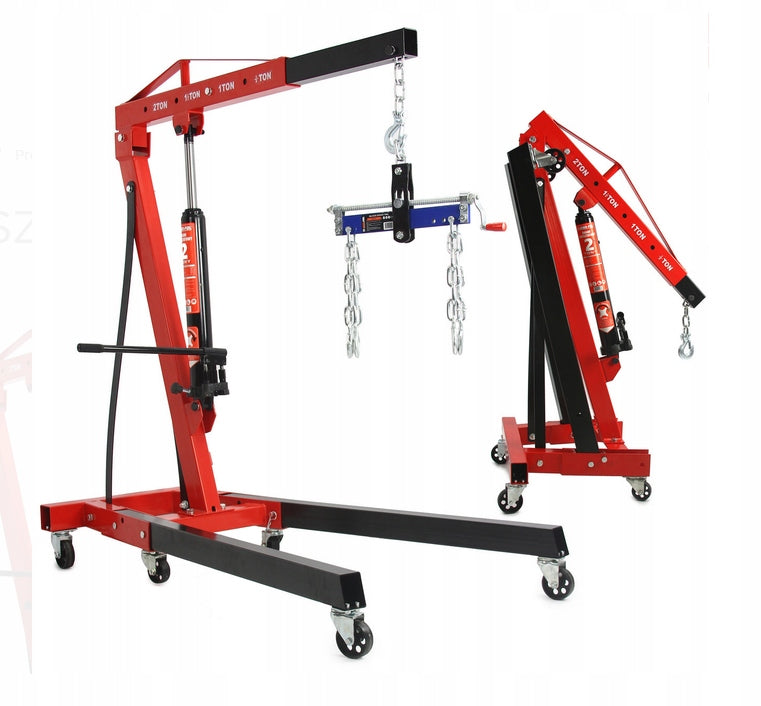 WORKSHOP CRANE 2T Folding Workshop LIFT Engine CRANE BLOCKS