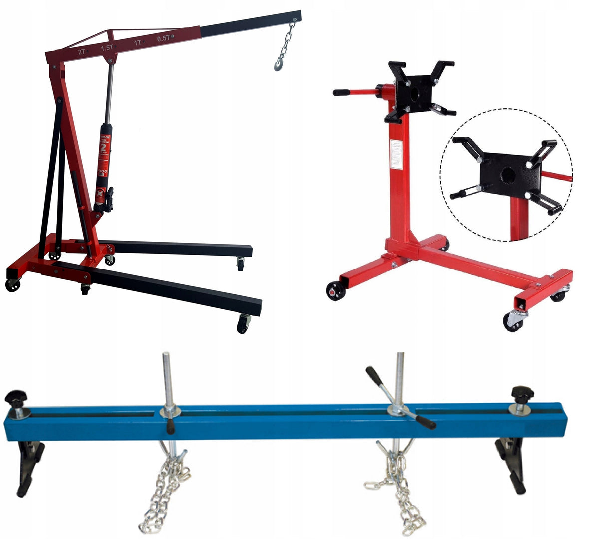 WORKSHOP CRANE BALANCER BEAM STAND HANDLE FOR SUSPENDING THE ENGINE
