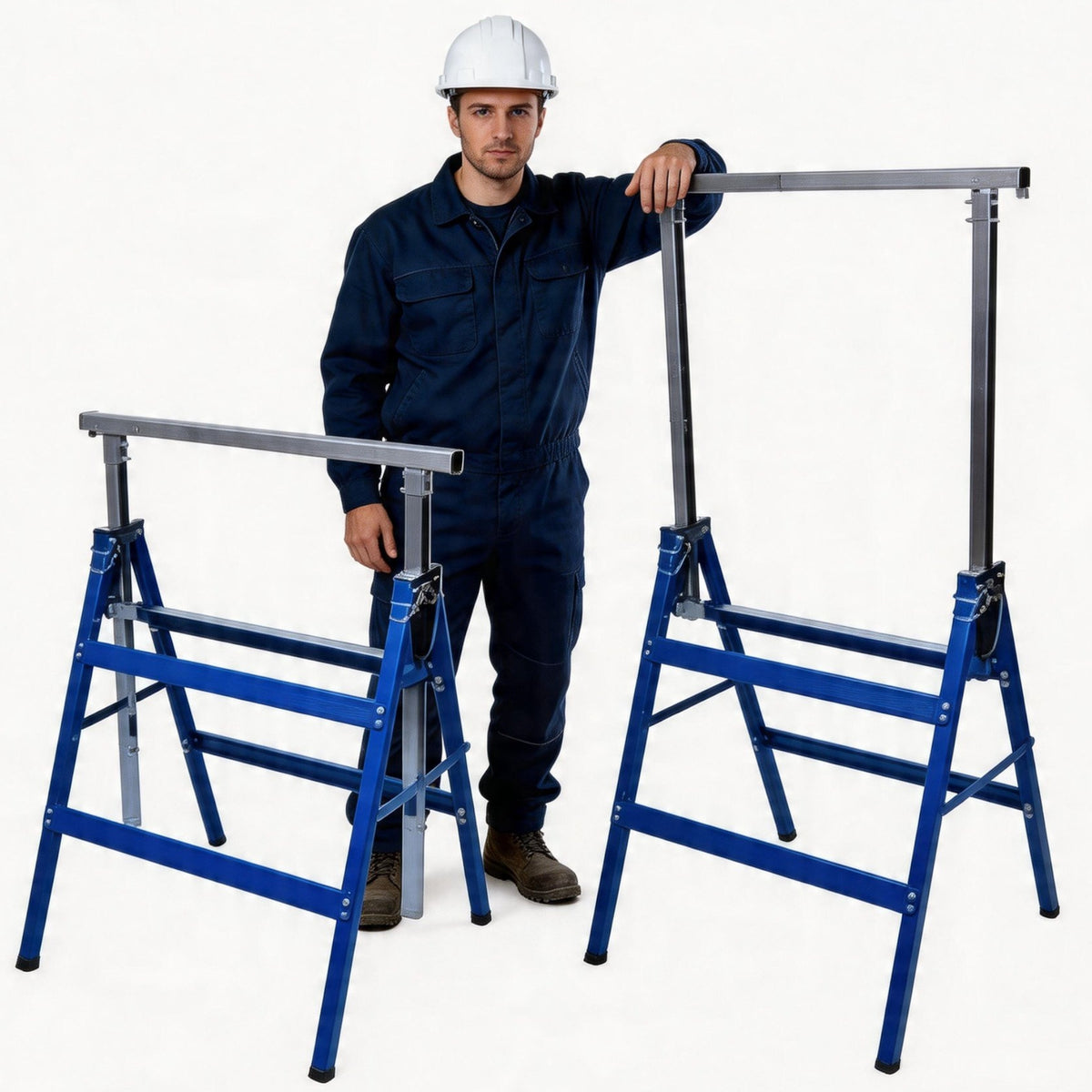 WORKSHOP STAND MARE WORK GOAT METAL STAND 130 CM 2 PCS