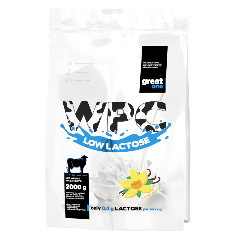 WPC Protein Conditioner LACTOSE FREE GreatOne Powder 2000g Vanilla PROTEIN 2kg