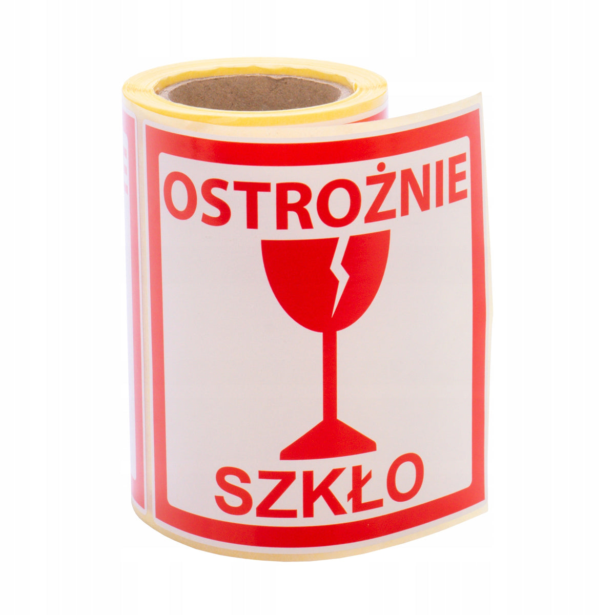 Warning Sticker Labels Carefully Glass 100