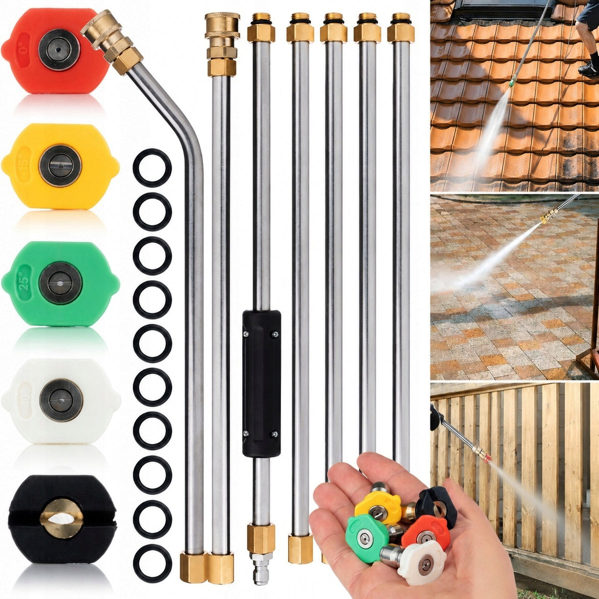 Washer Extension Set for Home, Extension Lance for Pressure Washer