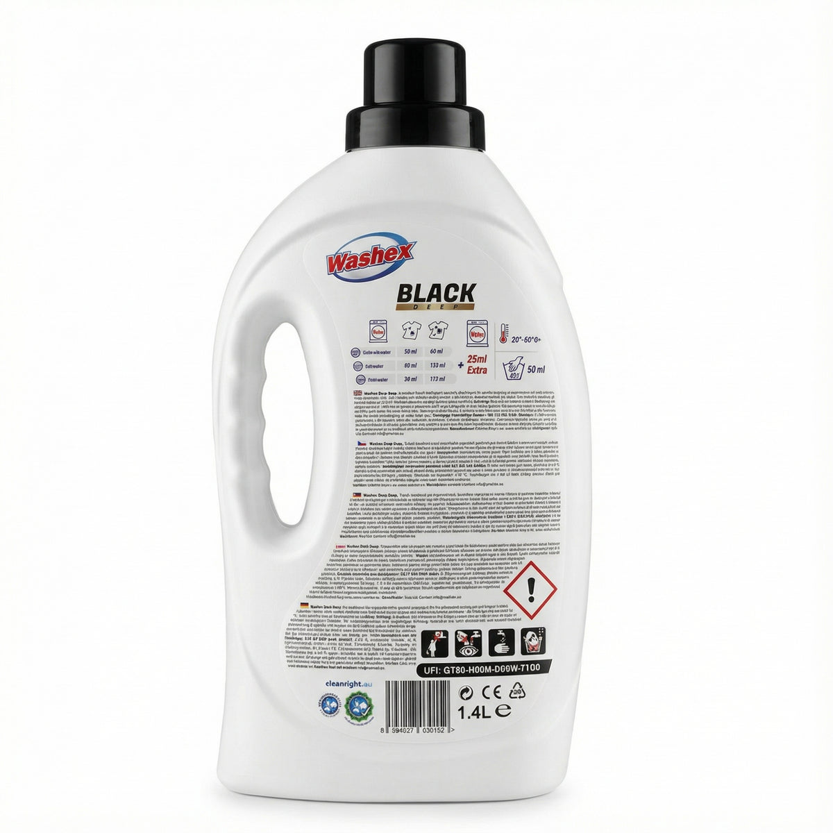 Washex Black Deep 1,4l Packaging status original