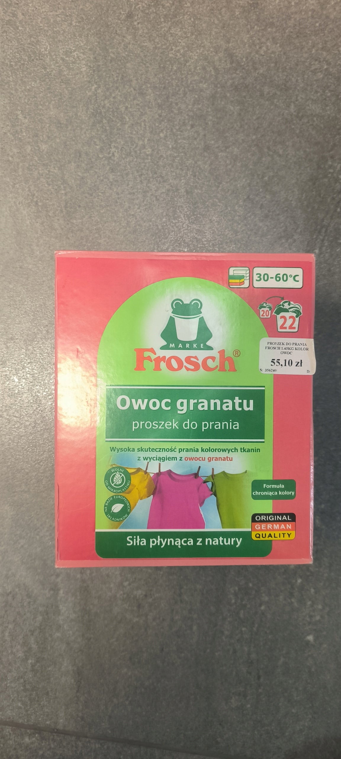 Washing Powder with Grapefruit Color