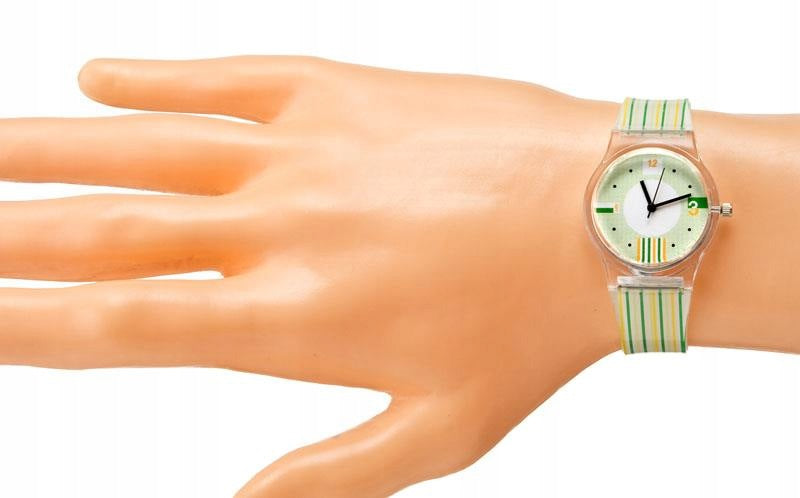 Watch Perfect transparent strap white analog dial Brand Perfect