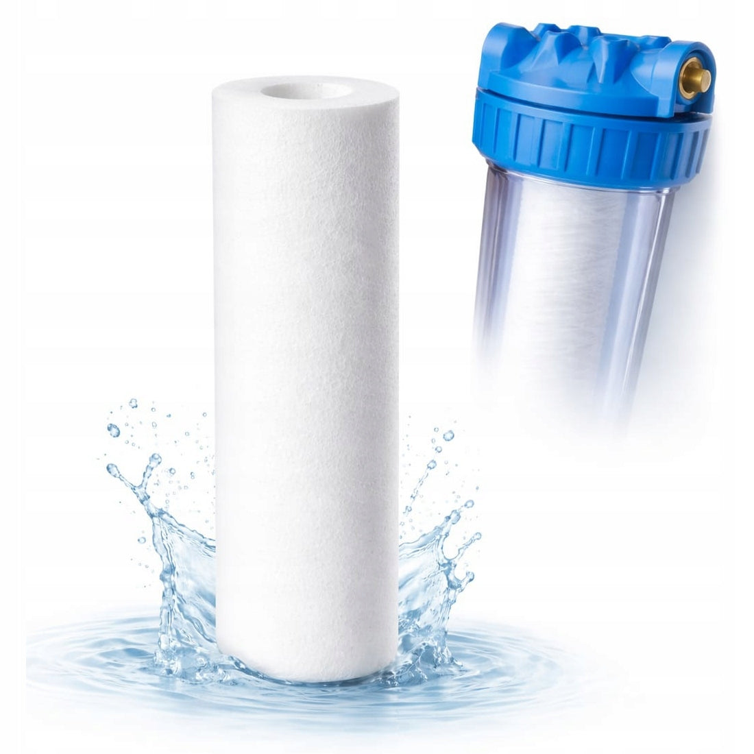 Water Filter Foam Cartridge 10" Inch 5 Micron Polypropylene PP10-5
