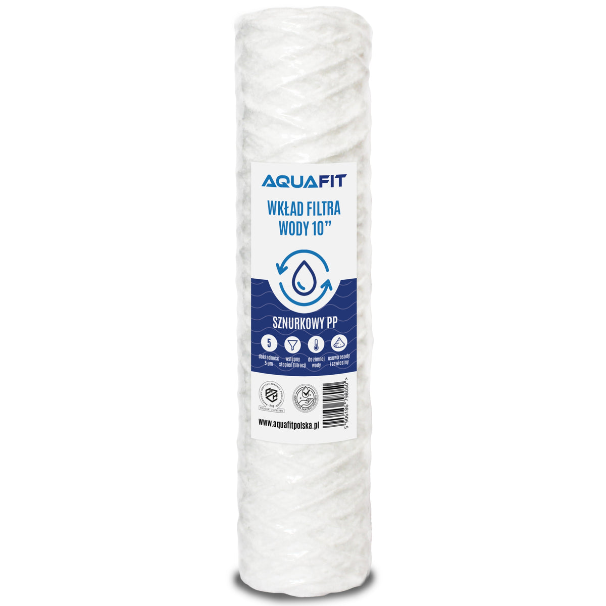Water Filter String Cartridge 10" 5 microns PP AQUAFIT