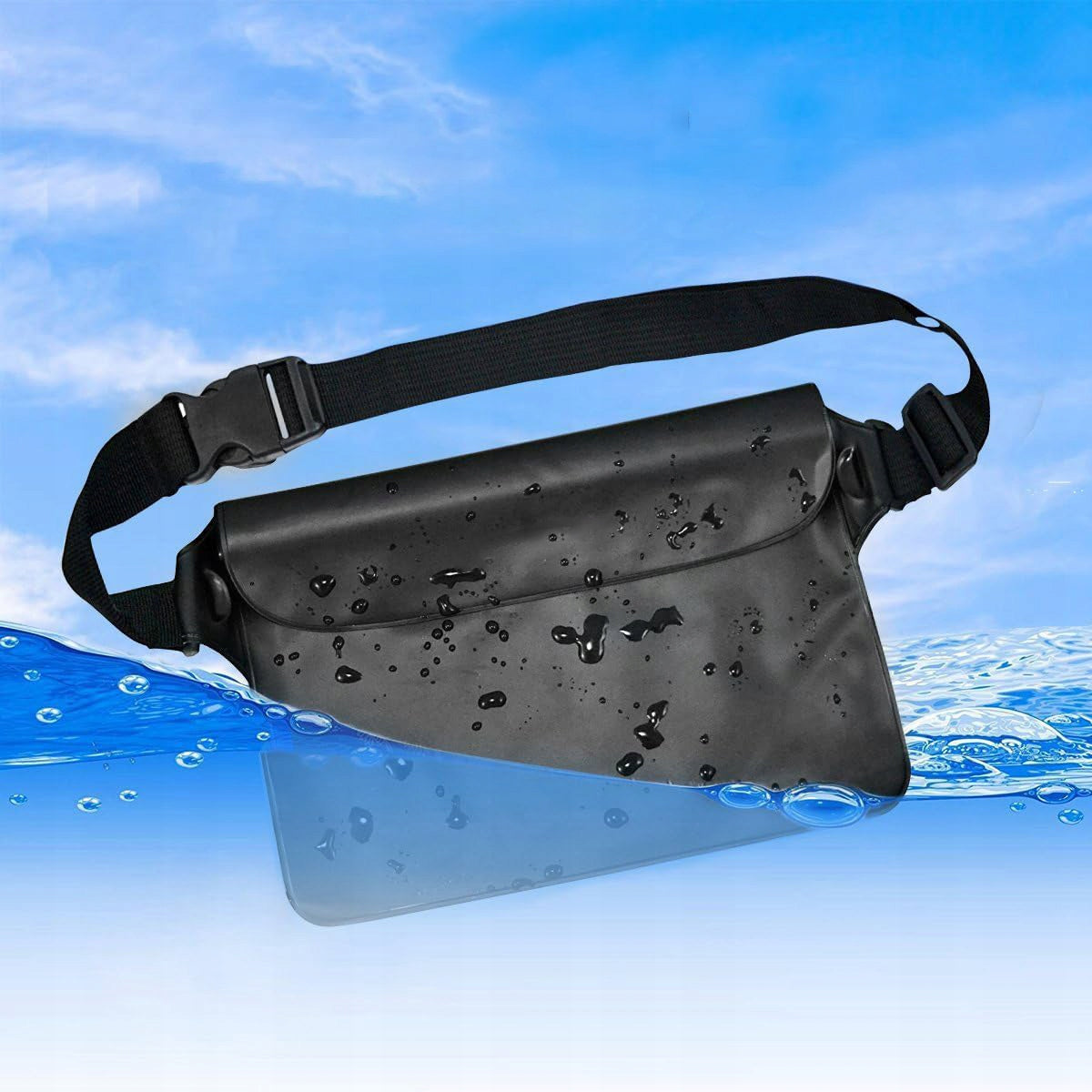 Waterproof case for phone + sachet Packaging status original