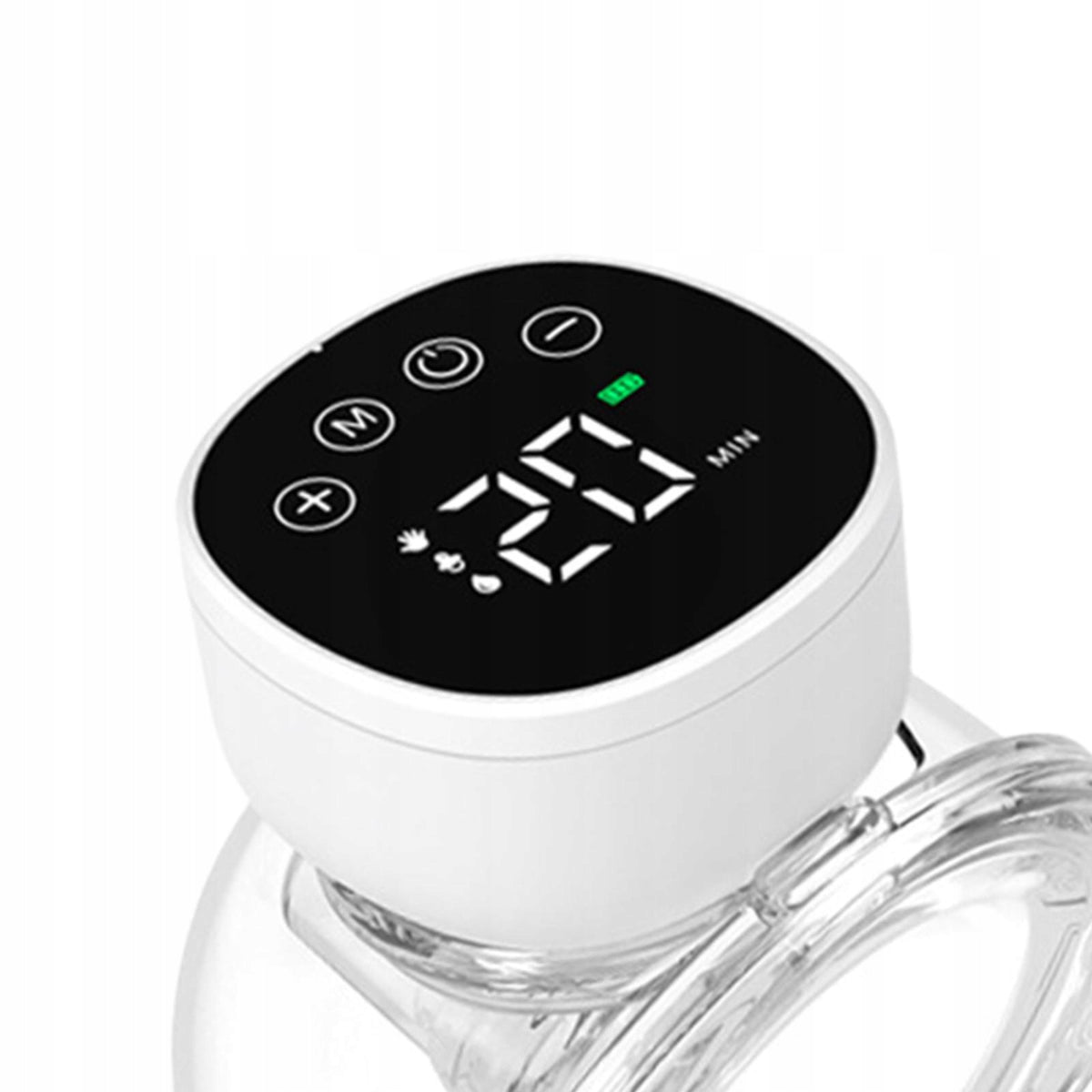 Wearable Breast Pump Portable 3 Modes, 9 Levels LED Display Low Black 2pcs Medical device no
