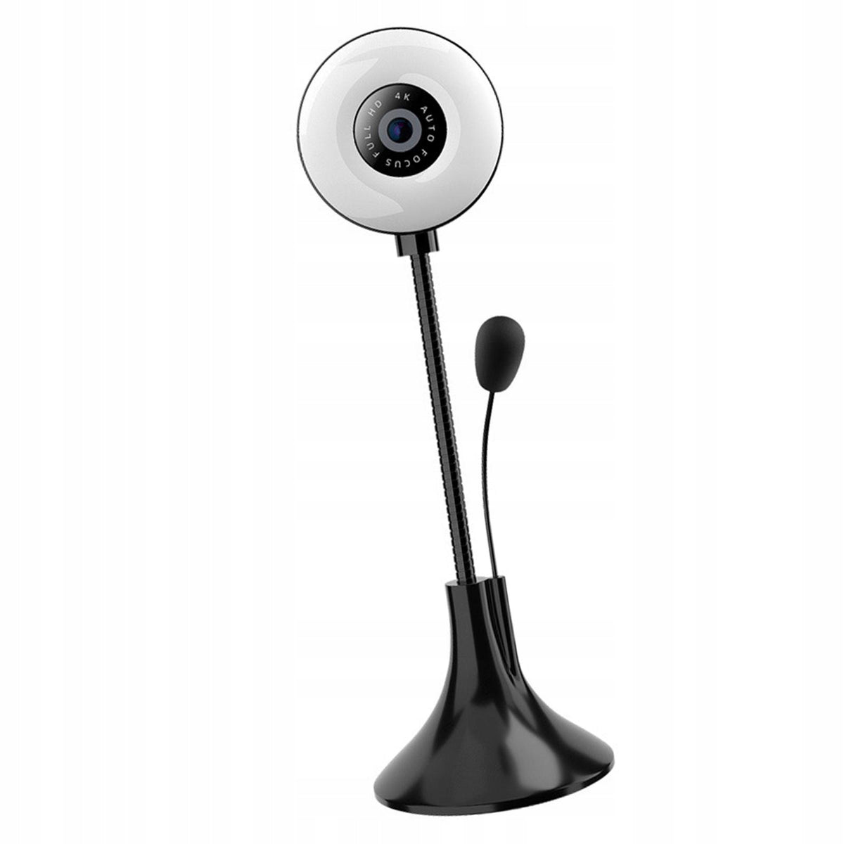 Webcam 2.0 Noise Reduction Non Slip Base Adjustment Fast Focus Full HD 4K